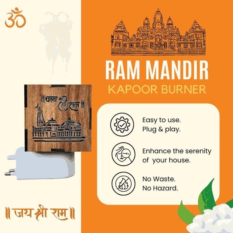 Ayodhya Ram Mandir Aroma Burner & Night lamp