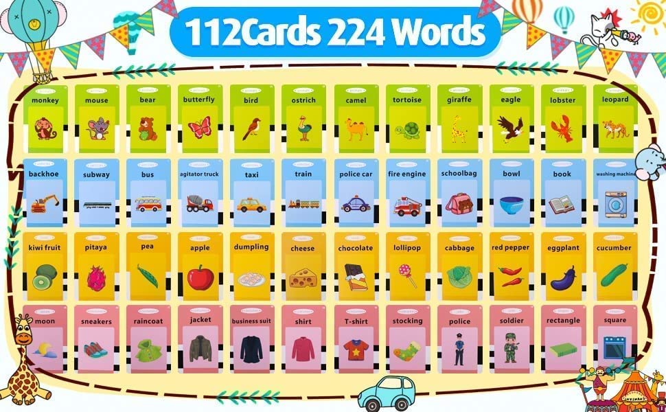 Talking Baby Flash Cards Educational Learning Interactive Toys