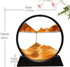 Moving Sand Art Picture Round Glass 3D