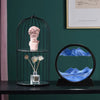 Moving Sand Art Picture Round Glass 3D