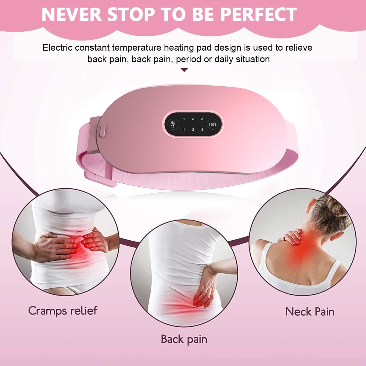 Electric Cordless Heating Pad for Period Pain