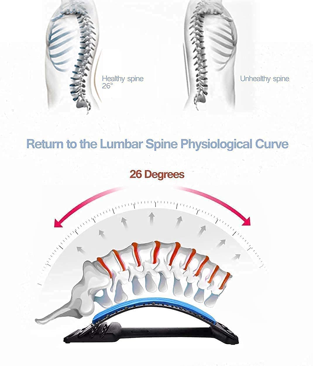 Back Pain Relief Product Back Stretcher,