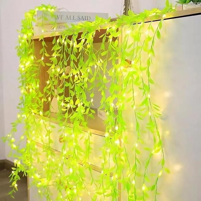 Green Leaf Artificial Curtain LED String Light