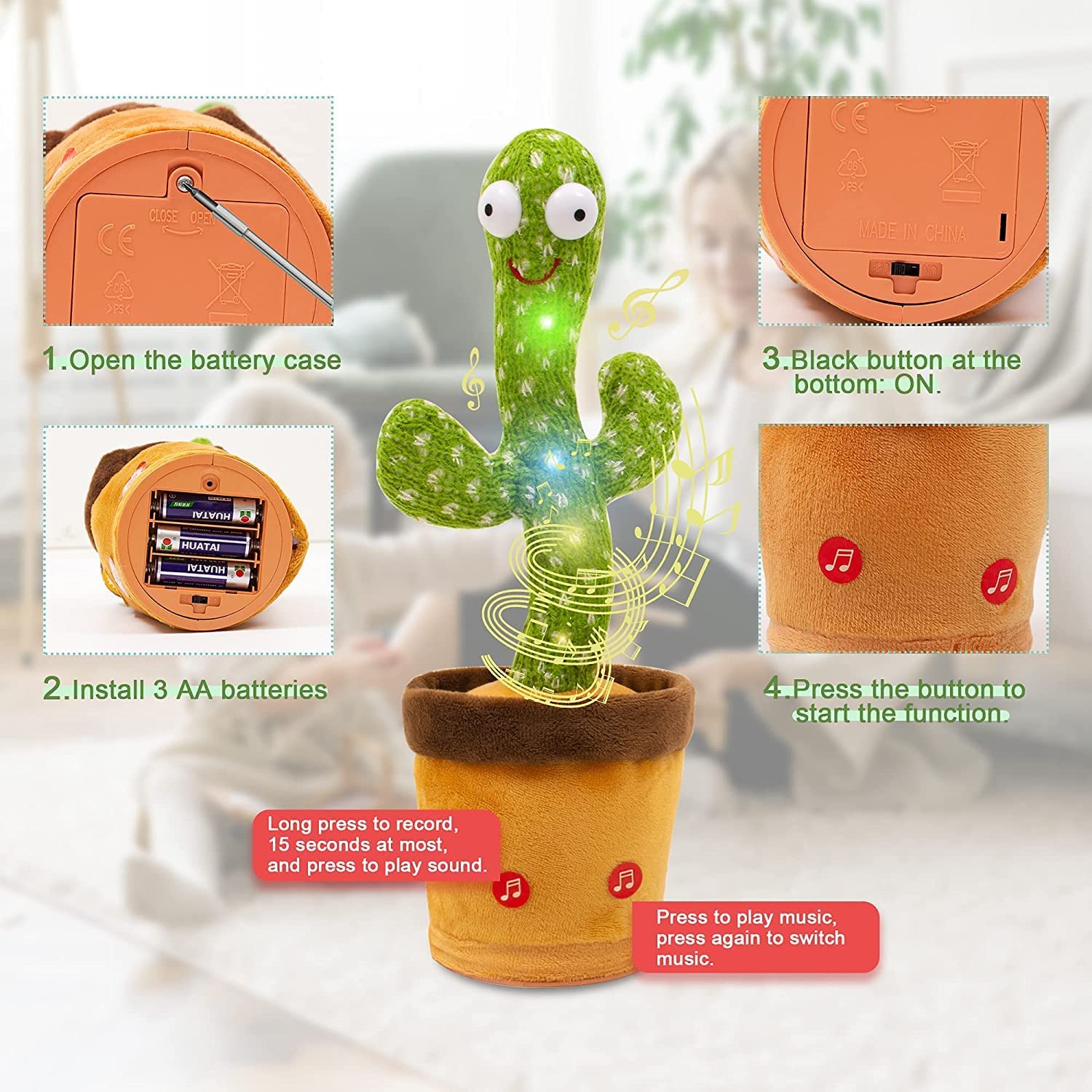 Smart Dancing Cactus toy