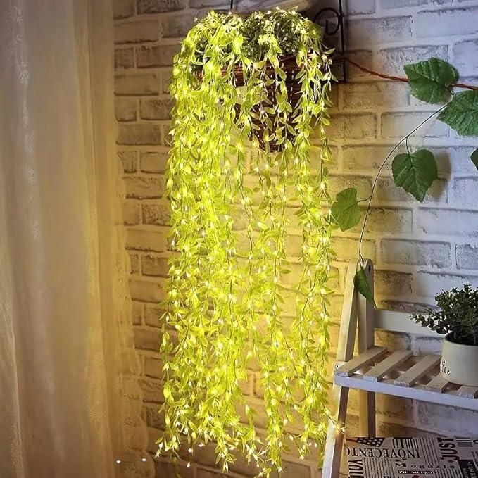 Green Leaf Artificial Curtain LED String Light