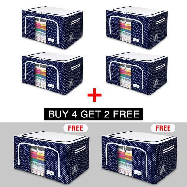 Home Stuff Storage Boxes | Closet Organizer Cloth Storage Boxes for Wardrobe - 88 Litre askddeal.com